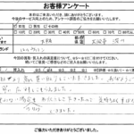 大阪府大阪市淀川区 / 50代 / 女性のお客様からいただいたお声