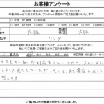 大阪府大阪市 / 20代 / 男性のお客様からいただいたお声