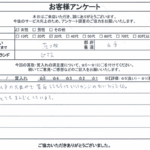 茨城県水戸市 / 30代 / 女性のお客様からいただいたお声