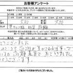 大阪府大阪市 / 70代 / 女性のお客様からいただいたお声