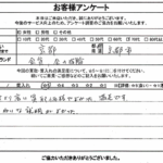 京都府京都市 / 70代 / 女性のお客様からいただいたお声