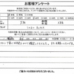 大阪府大阪市 / 40代 / 女性のお客様からいただいたお声