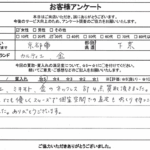 京都府京都市下京区 / 30代 / 女性のお客様からいただいたお声