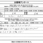 大阪府大阪市 / 20代 / 女性のお客様からいただいたお声