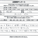 東京都八王子市 / 30代 / 女性のお客様からいただいたお声