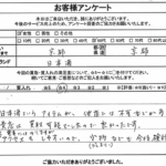 京都府京都市 / 50代 / 女性のお客様からいただいたお声
